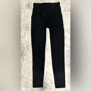 Lululemon tight stuff tight with pockets black 25 inch size 2